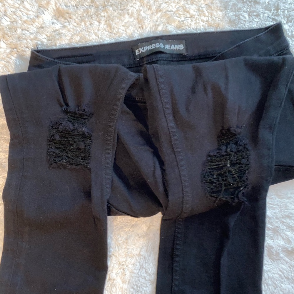 Express high waist skinny jeans